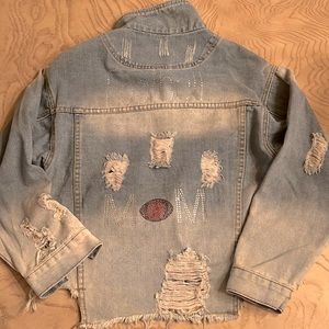 Football Mom Denim jacket